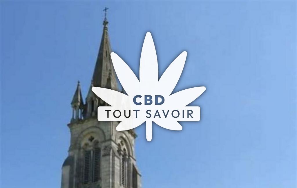 Village à Cadillac-en-Fronsadais avec feuille Cannabis CBD