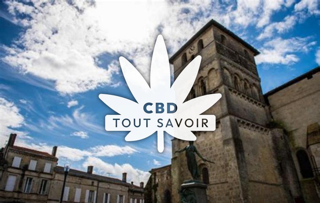Village à Saint-Andre-de-Cubzac avec feuille Cannabis CBD