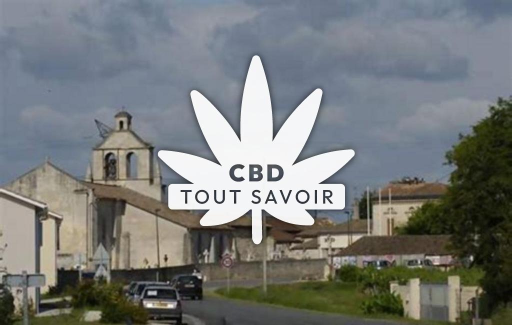 Village à Val-de-Virvee avec feuille Cannabis CBD