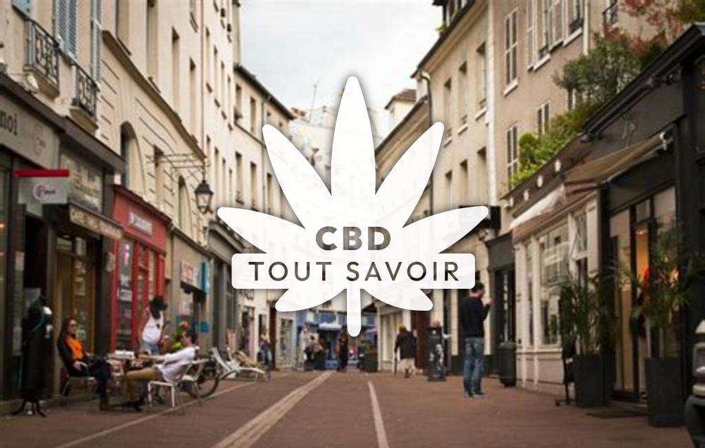 Village à Saint-Germain-D'ESainteuil avec feuille Cannabis CBD