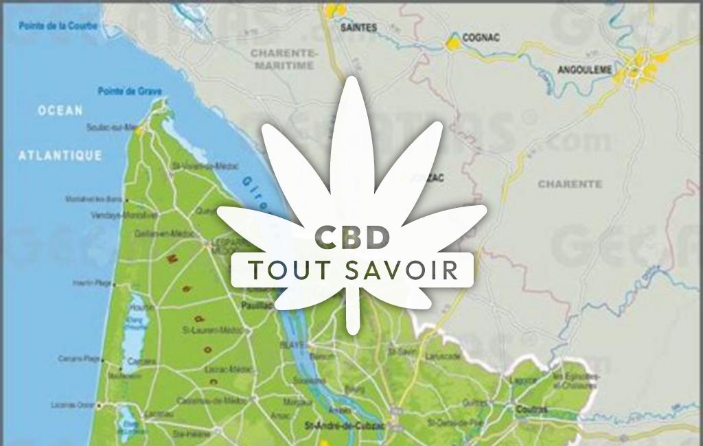 Village à Ruch avec feuille Cannabis CBD