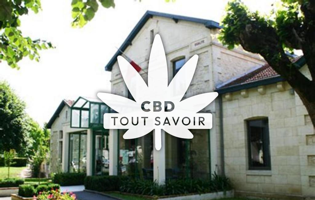 Village à Salleboeuf avec feuille Cannabis CBD