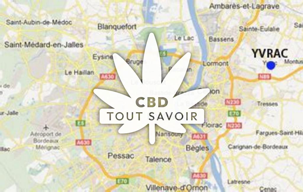 Village à Yvrac avec feuille Cannabis CBD