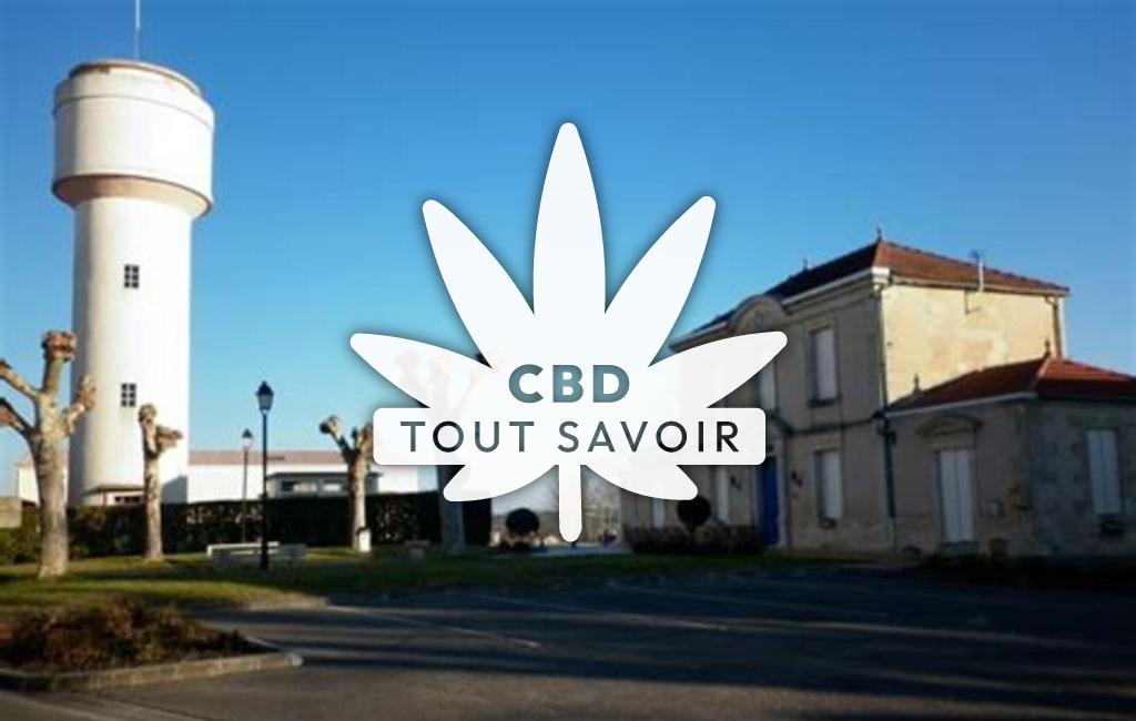 Village à Omet avec feuille Cannabis CBD