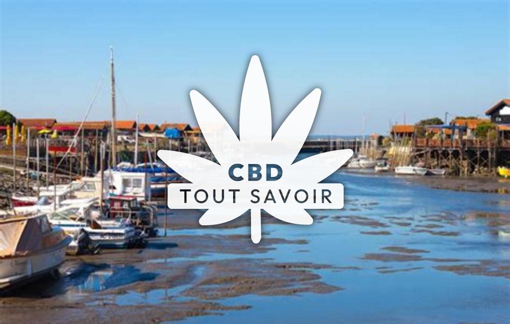 Village à Gujan-Mestras avec feuille Cannabis CBD