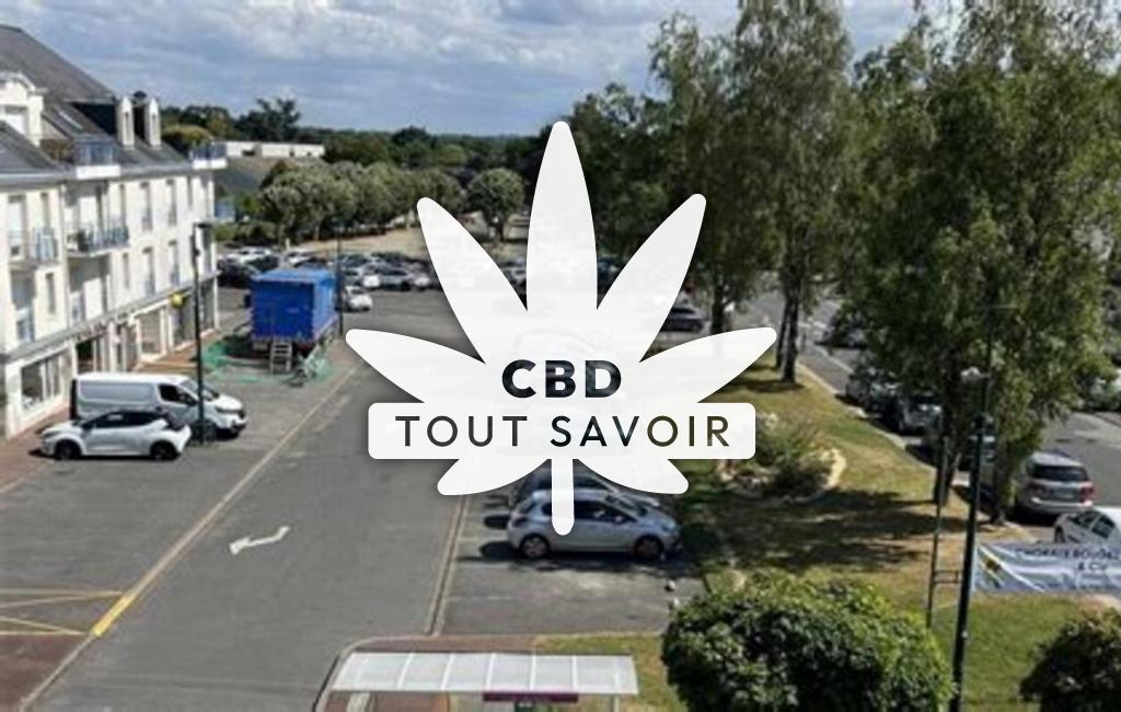 Village à Sainte-Helene avec feuille Cannabis CBD