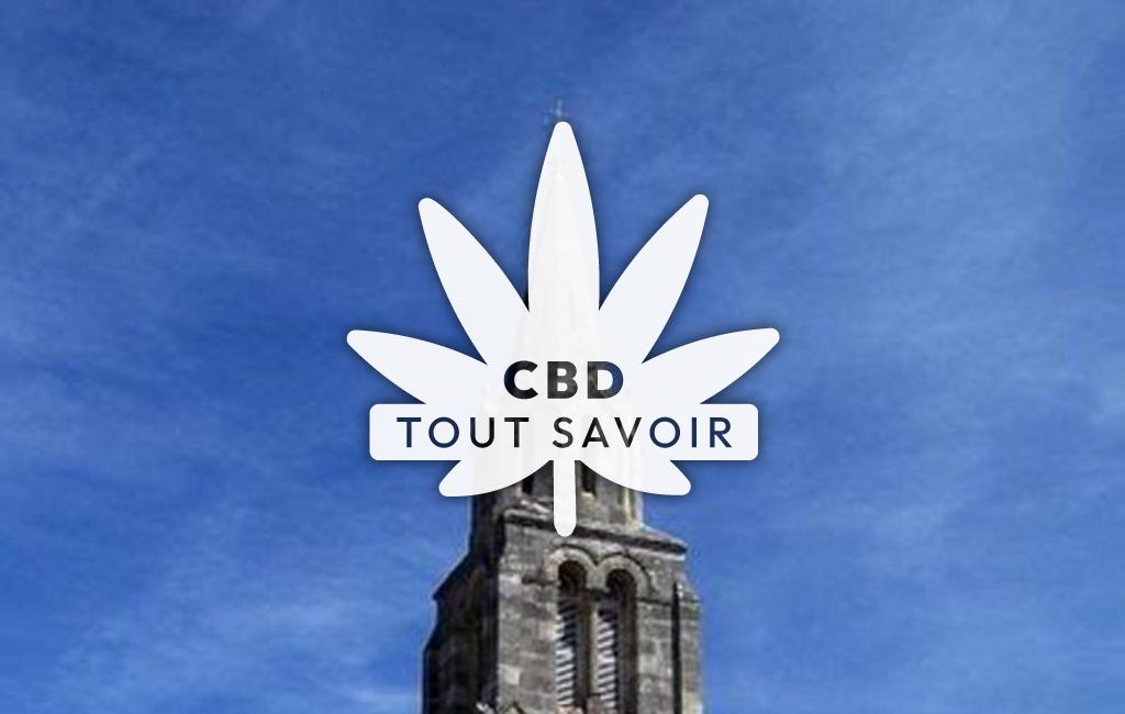 Village à Saint-Maixant avec feuille Cannabis CBD