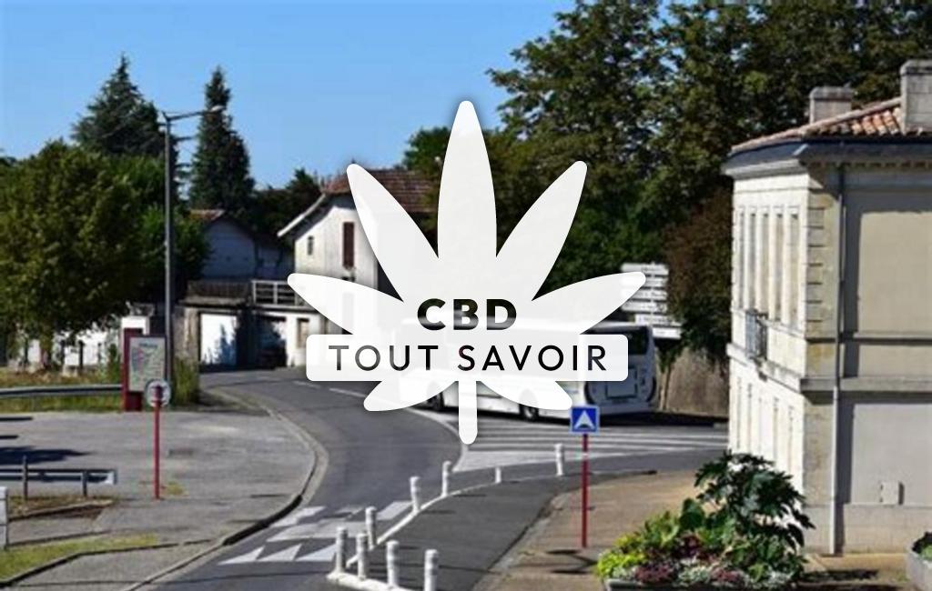 Village à Bassens avec feuille Cannabis CBD