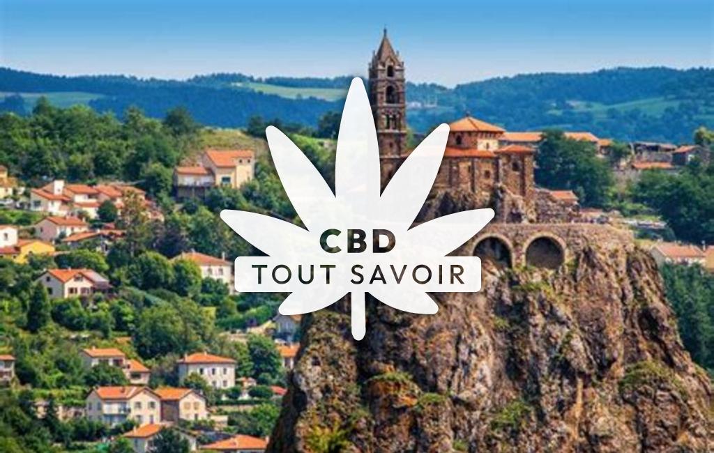 Village à Le-Puy avec feuille Cannabis CBD
