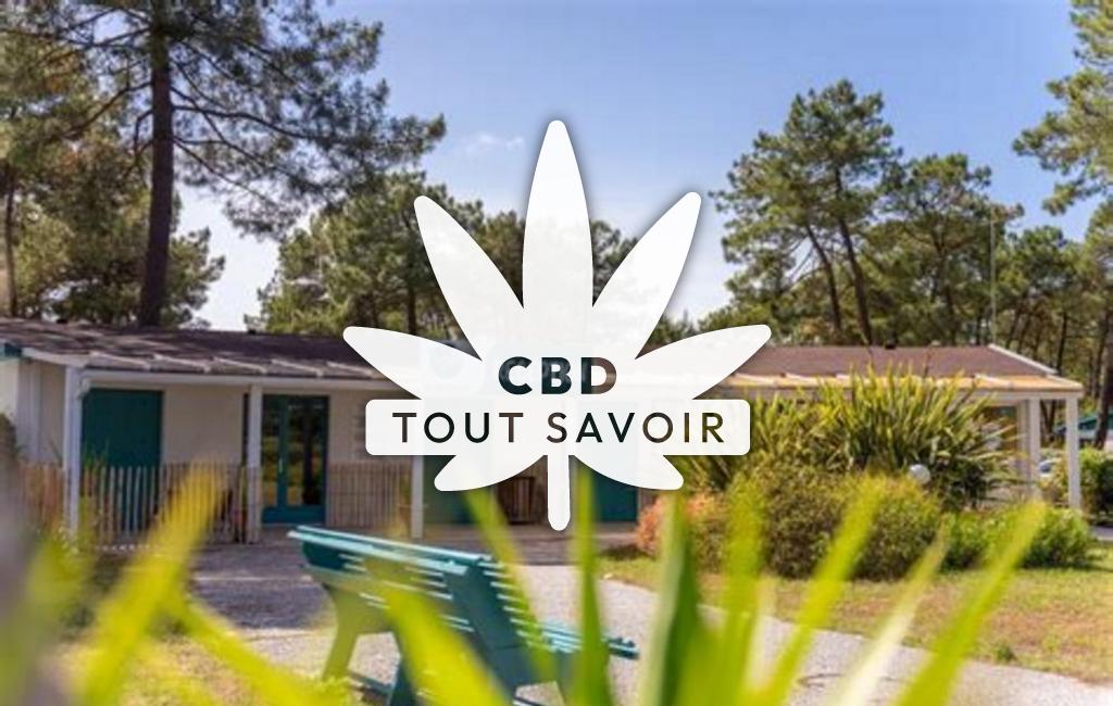 Village à Grayan-Et-l'Hopital avec feuille Cannabis CBD