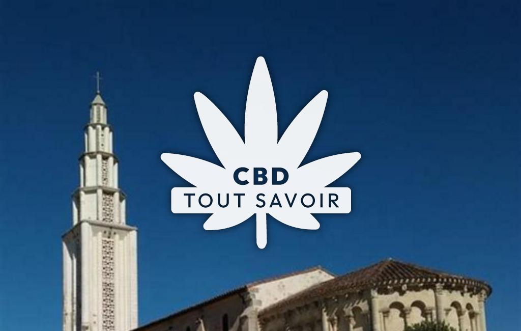 Village à Saint-Vivien-de-Medoc avec feuille Cannabis CBD