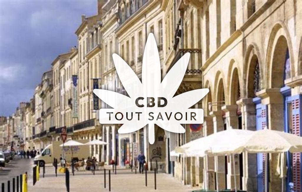 Village à Cestas avec feuille Cannabis CBD