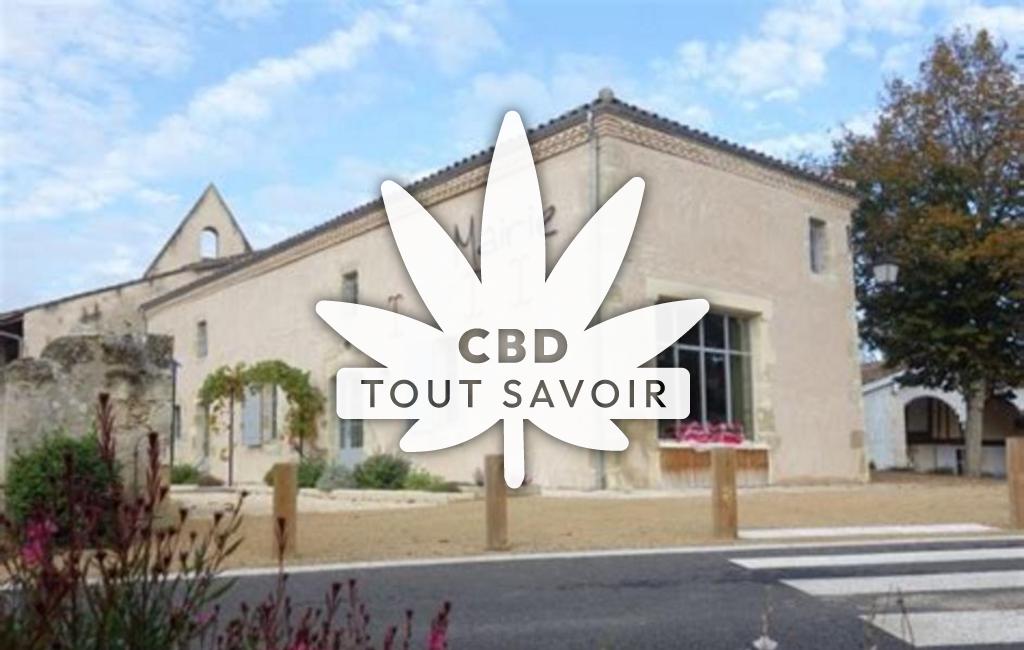 Village à Masseilles avec feuille Cannabis CBD