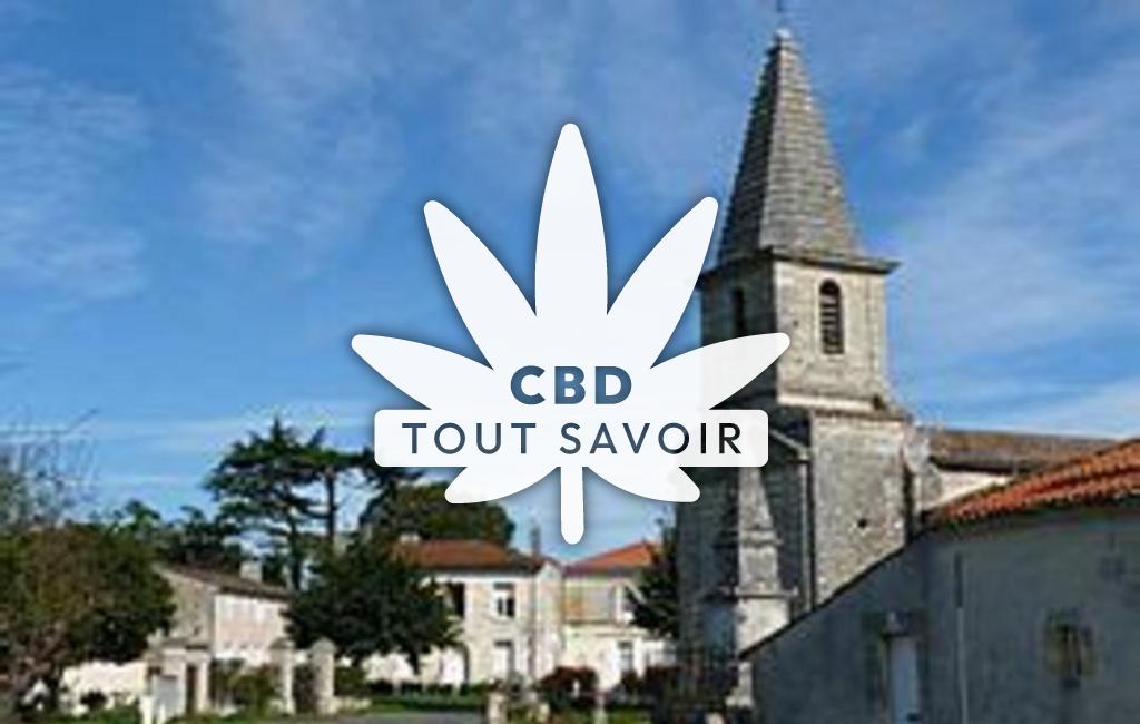 Village à Comps avec feuille Cannabis CBD