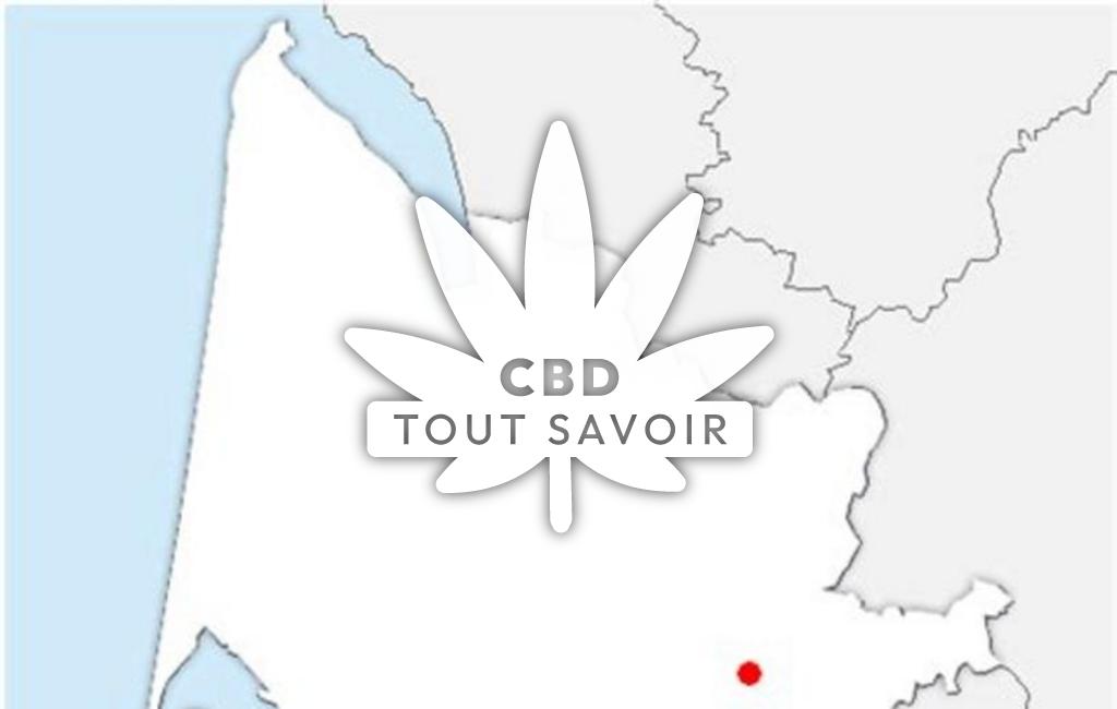 Village à Frontenac avec feuille Cannabis CBD