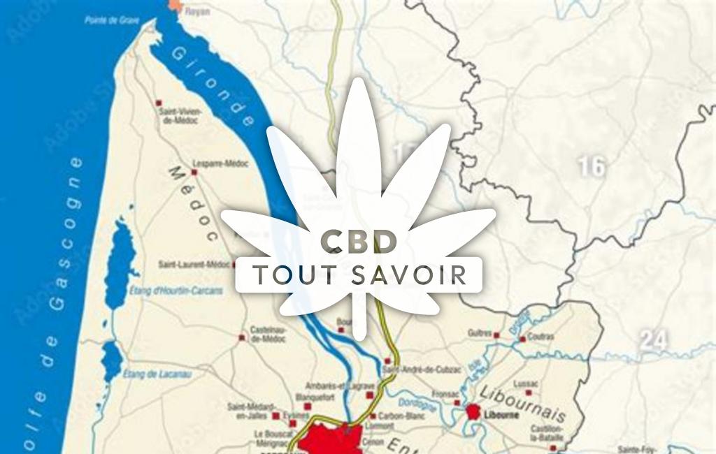 Village à Escaudes avec feuille Cannabis CBD