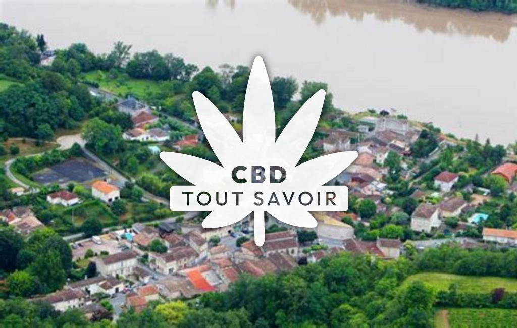 Village à Cambes avec feuille Cannabis CBD
