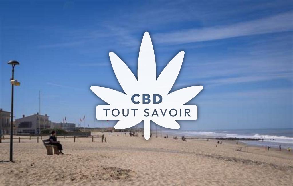 Village à Vendays-Montalivet avec feuille Cannabis CBD
