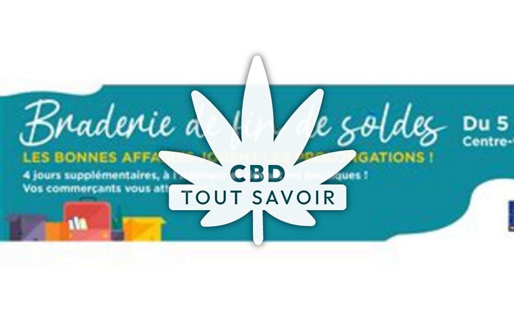 Village à Montpellier avec feuille Cannabis CBD