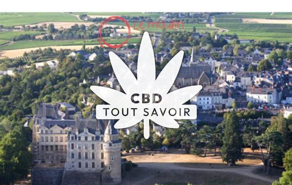Village à Brissac avec feuille Cannabis CBD