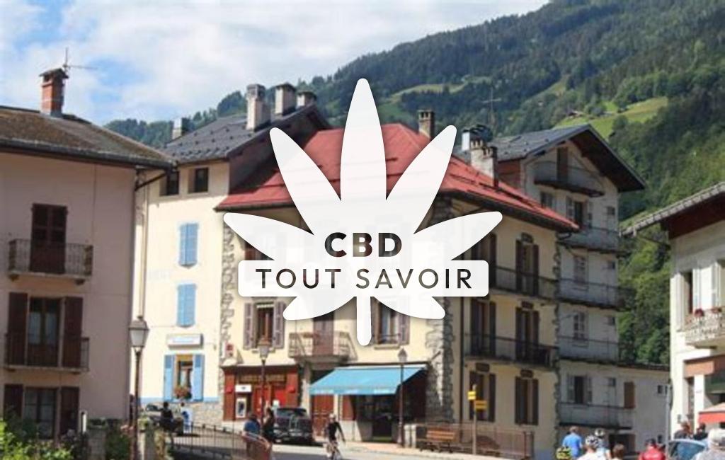 Village à Beaufort avec feuille Cannabis CBD