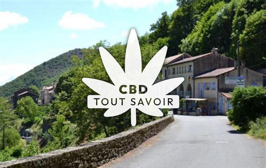Village à Ferrals-les-Montagnes avec feuille Cannabis CBD