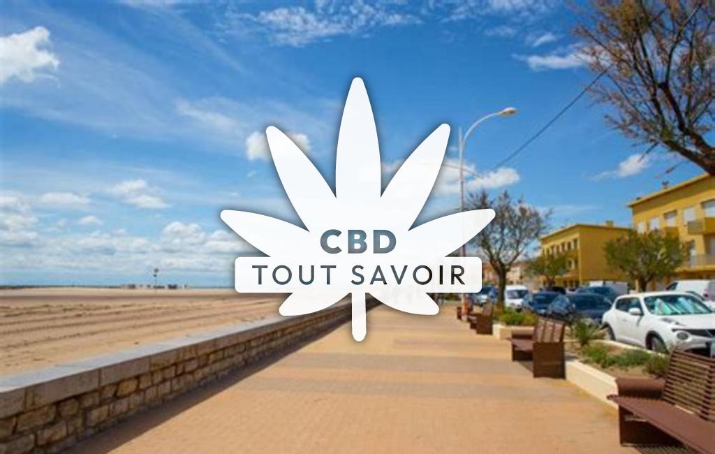 Village à Valras-Plage avec feuille Cannabis CBD