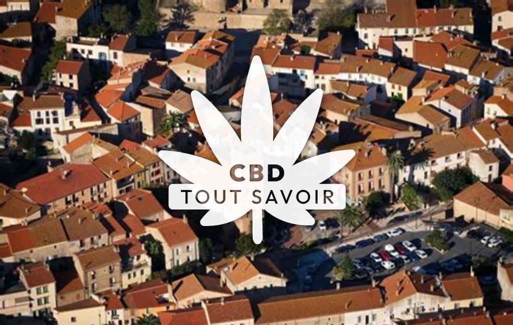 Village à Rouet avec feuille Cannabis CBD