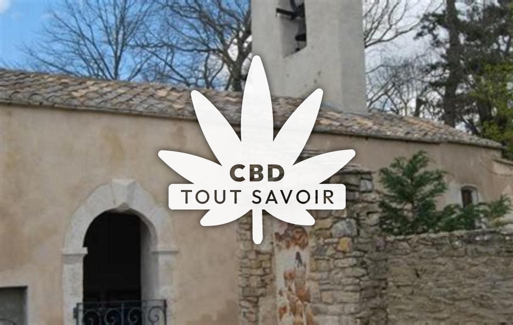 Village à Saint-Felix-de-l'Heras avec feuille Cannabis CBD