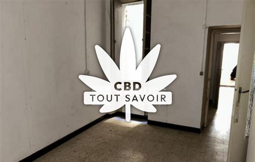 Village à Herepian avec feuille Cannabis CBD