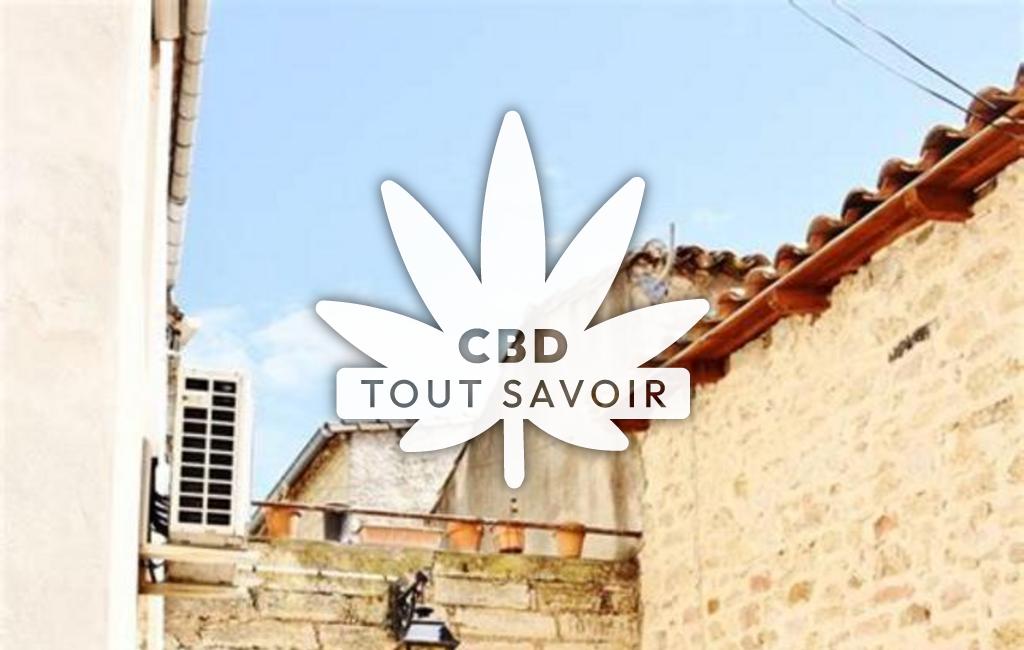 Village à Saint-Georges-D'Orques avec feuille Cannabis CBD