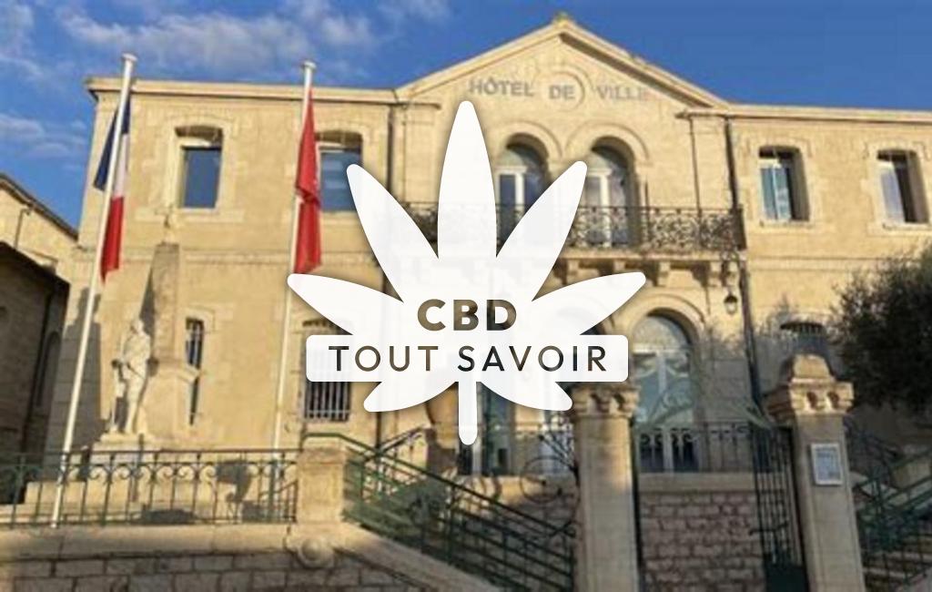 Village à Vendargues avec feuille Cannabis CBD