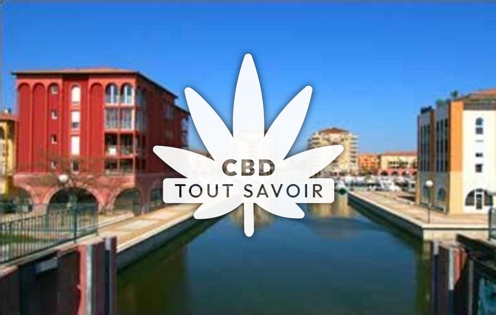 Village à Lattes avec feuille Cannabis CBD