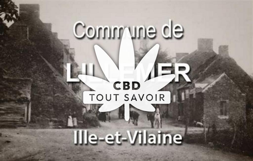 Village à Lillemer avec feuille Cannabis CBD