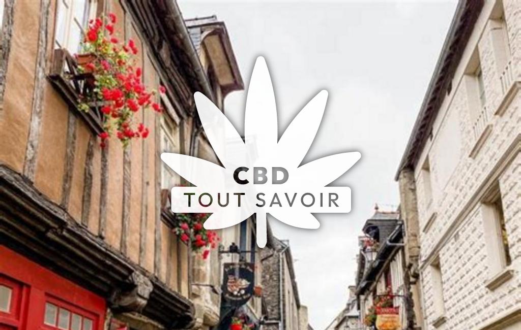 Village à Mont-Dol avec feuille Cannabis CBD