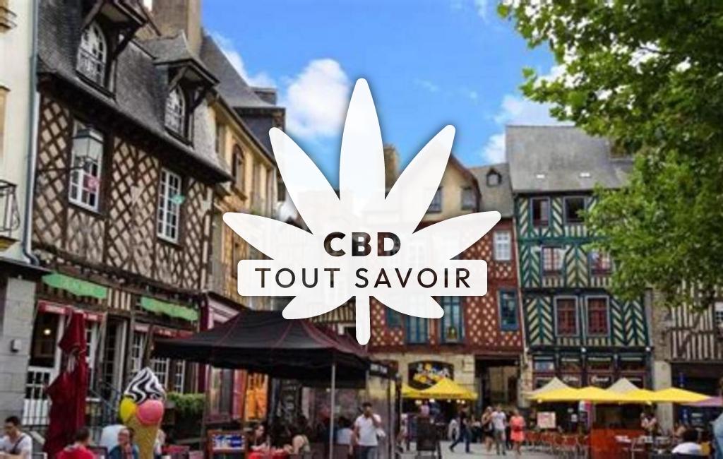 Village à Rannee avec feuille Cannabis CBD