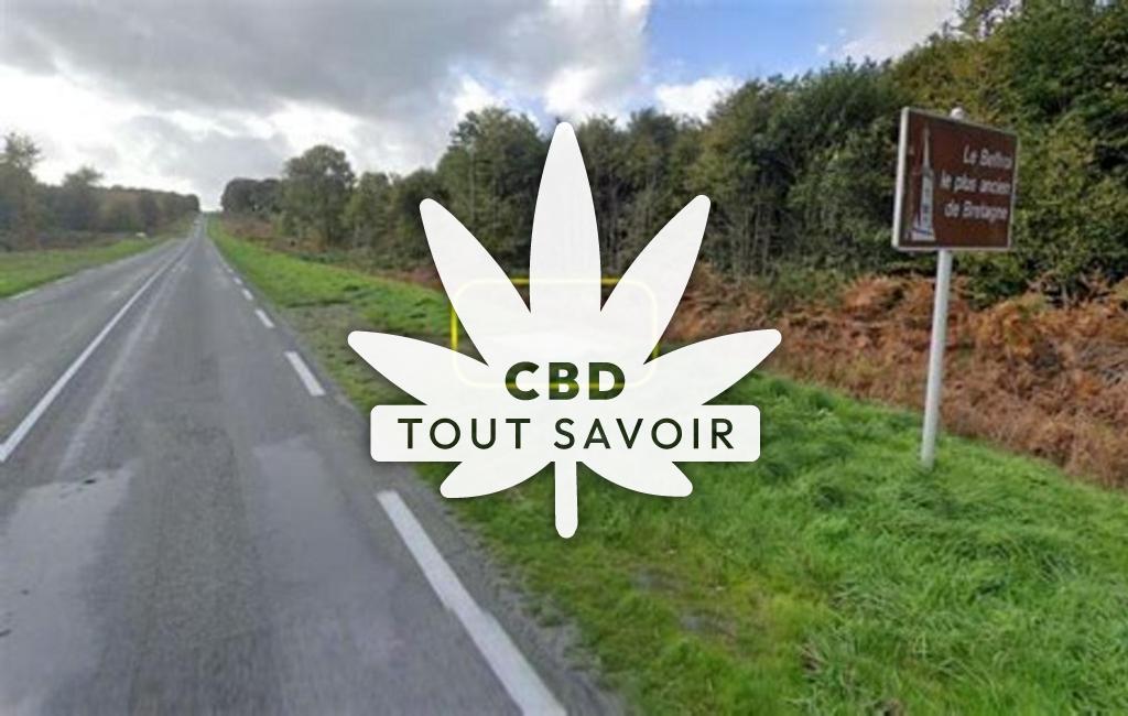 Village à Laignelet avec feuille Cannabis CBD