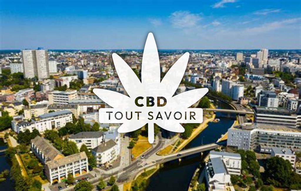 Village à Romagne avec feuille Cannabis CBD
