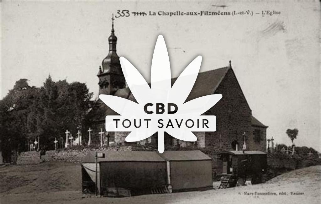 Village à La-Chapelle-aux-Filtzmeens avec feuille Cannabis CBD
