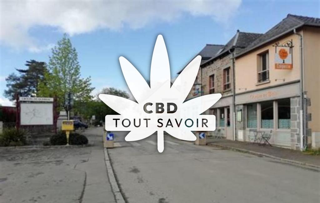 Village à Quebriac avec feuille Cannabis CBD