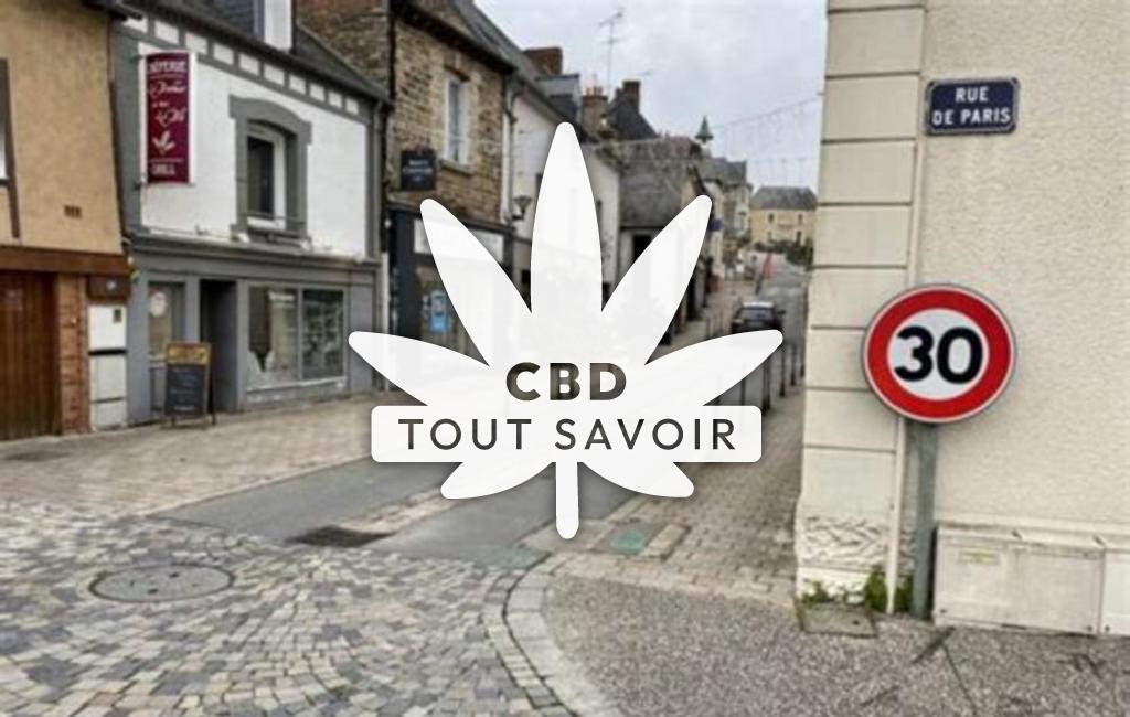 Village à Chateaubourg avec feuille Cannabis CBD