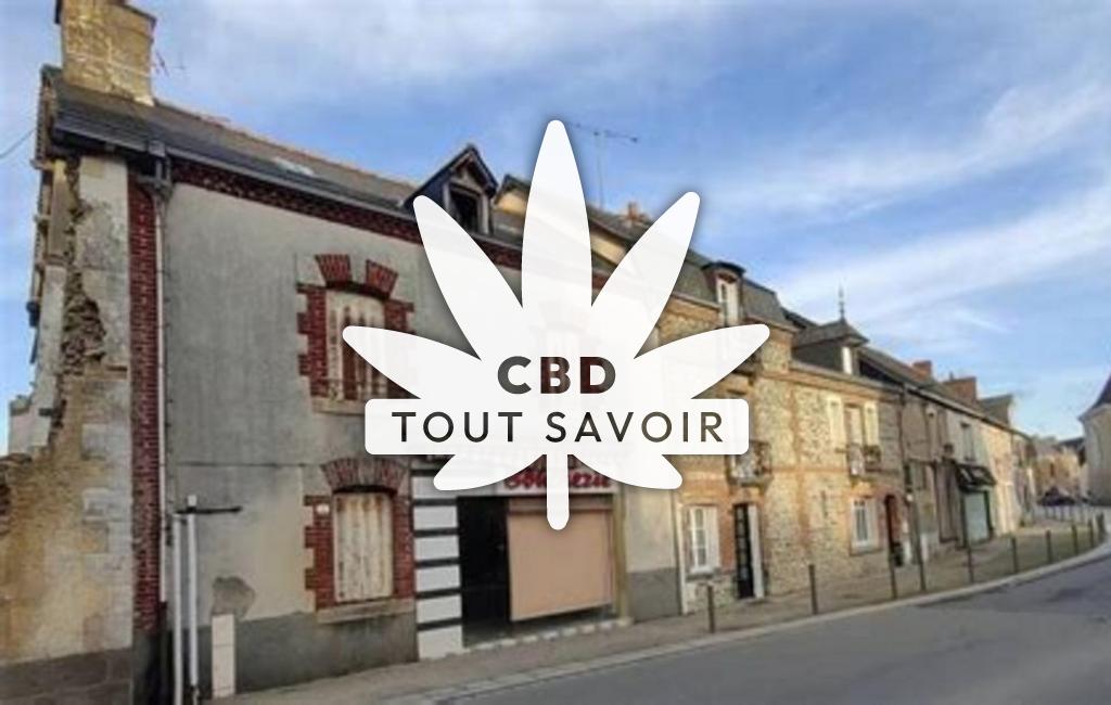 Village à Saint-Armel avec feuille Cannabis CBD
