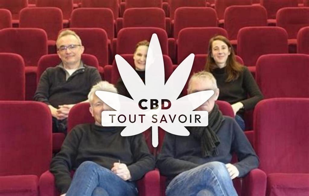 Village à Thorigne-Fouillard avec feuille Cannabis CBD