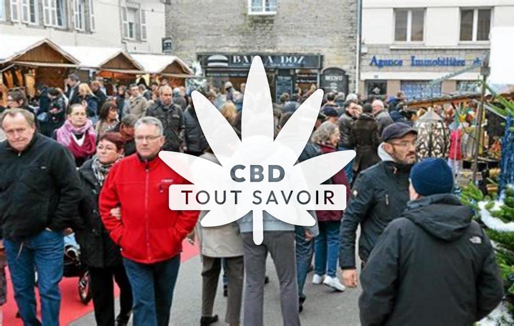 Village à Meillac avec feuille Cannabis CBD