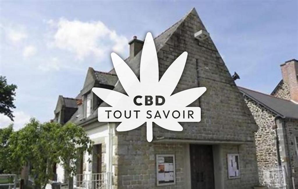 Village à Tremeheuc avec feuille Cannabis CBD