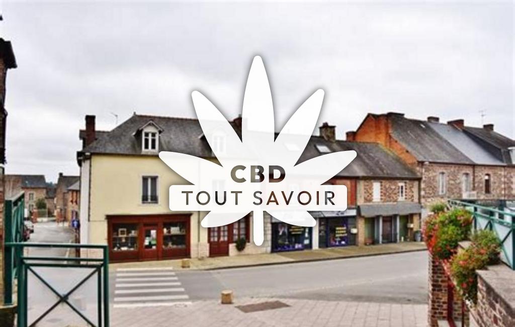 Village à Gael avec feuille Cannabis CBD