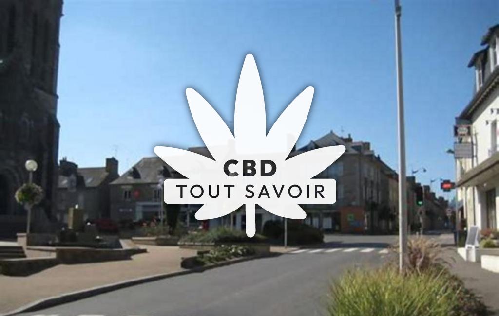 Village à Liffre avec feuille Cannabis CBD