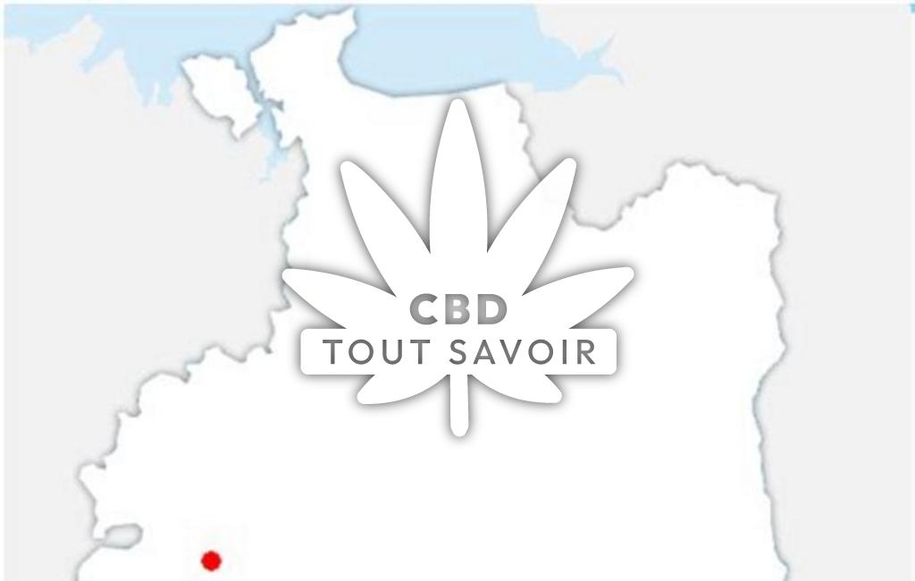 Village à Treffendel avec feuille Cannabis CBD