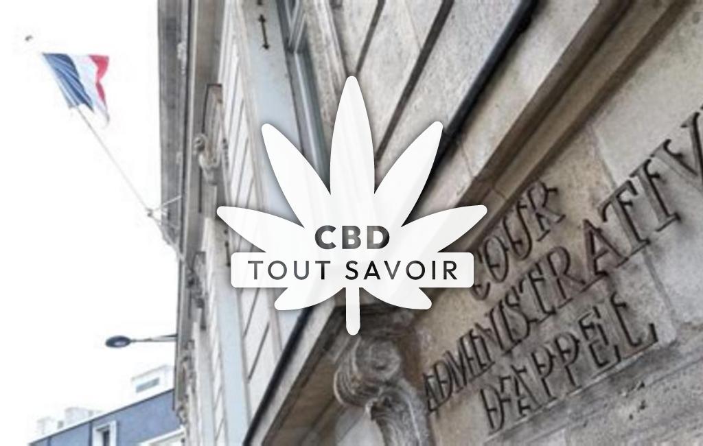 Village à La-Dominelais avec feuille Cannabis CBD