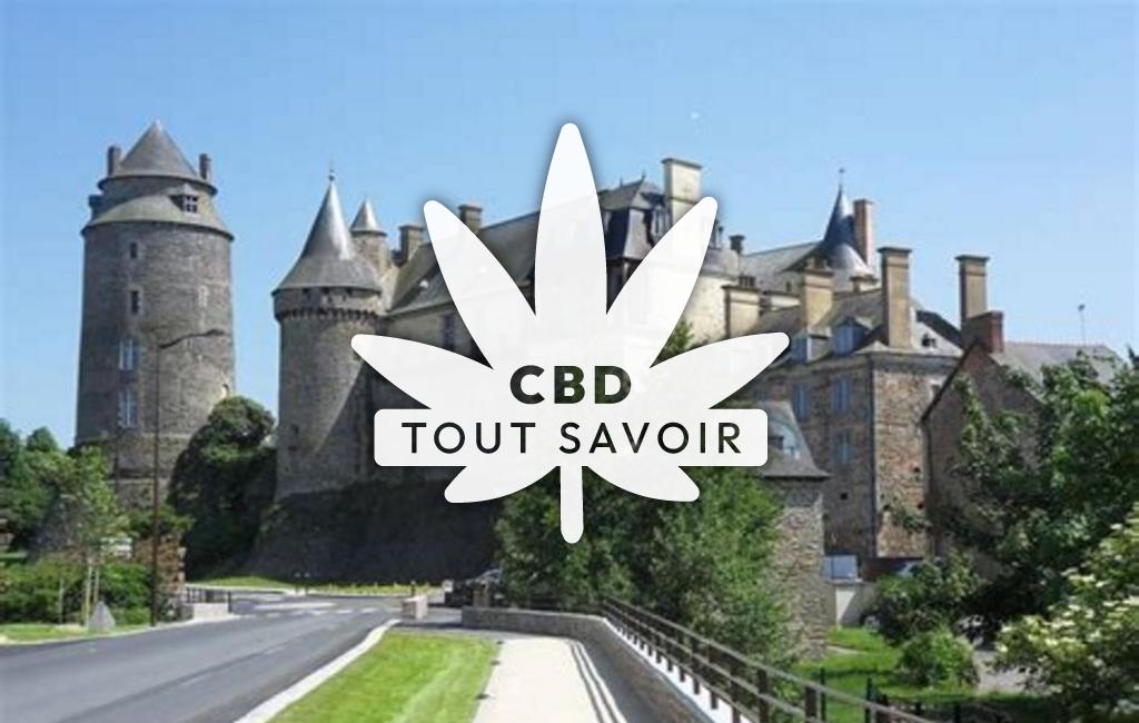 Village à Chateaugiron avec feuille Cannabis CBD